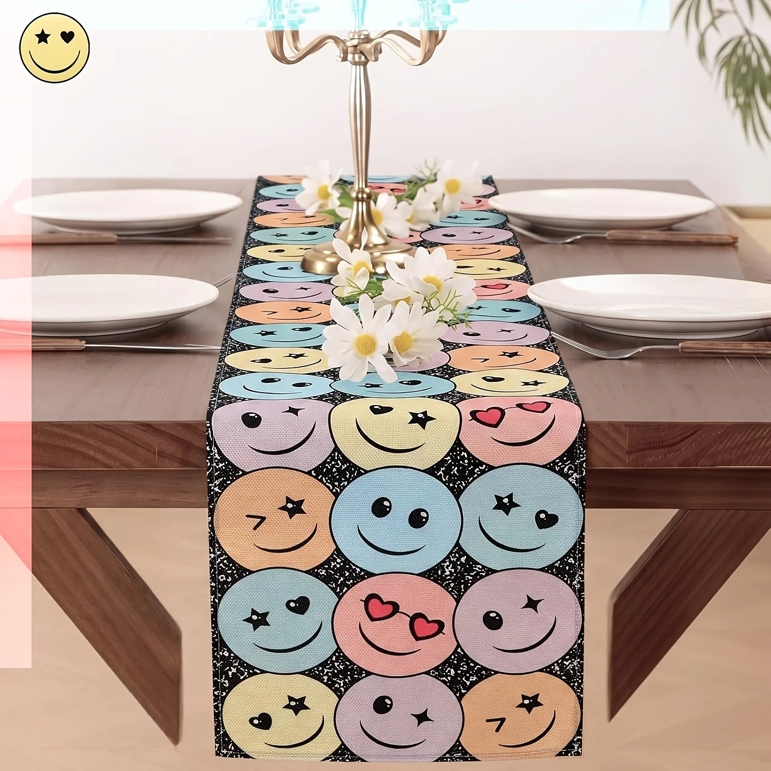 Chemin de table imprimé 2D hau - Home Office News avis et prix