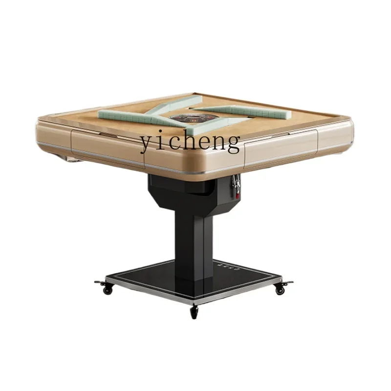 XL mahjong machine automatic household simple folding dining table dual-purpose roller coaster