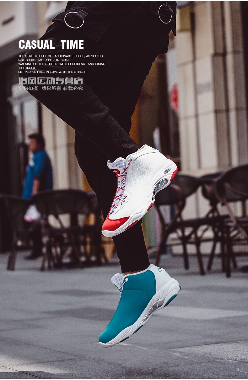 

High Quality Mens Basketball Shoes Non-slip Wearable Sports Shoes Comfortable and Durable Couple Shoes Breathing Shoes