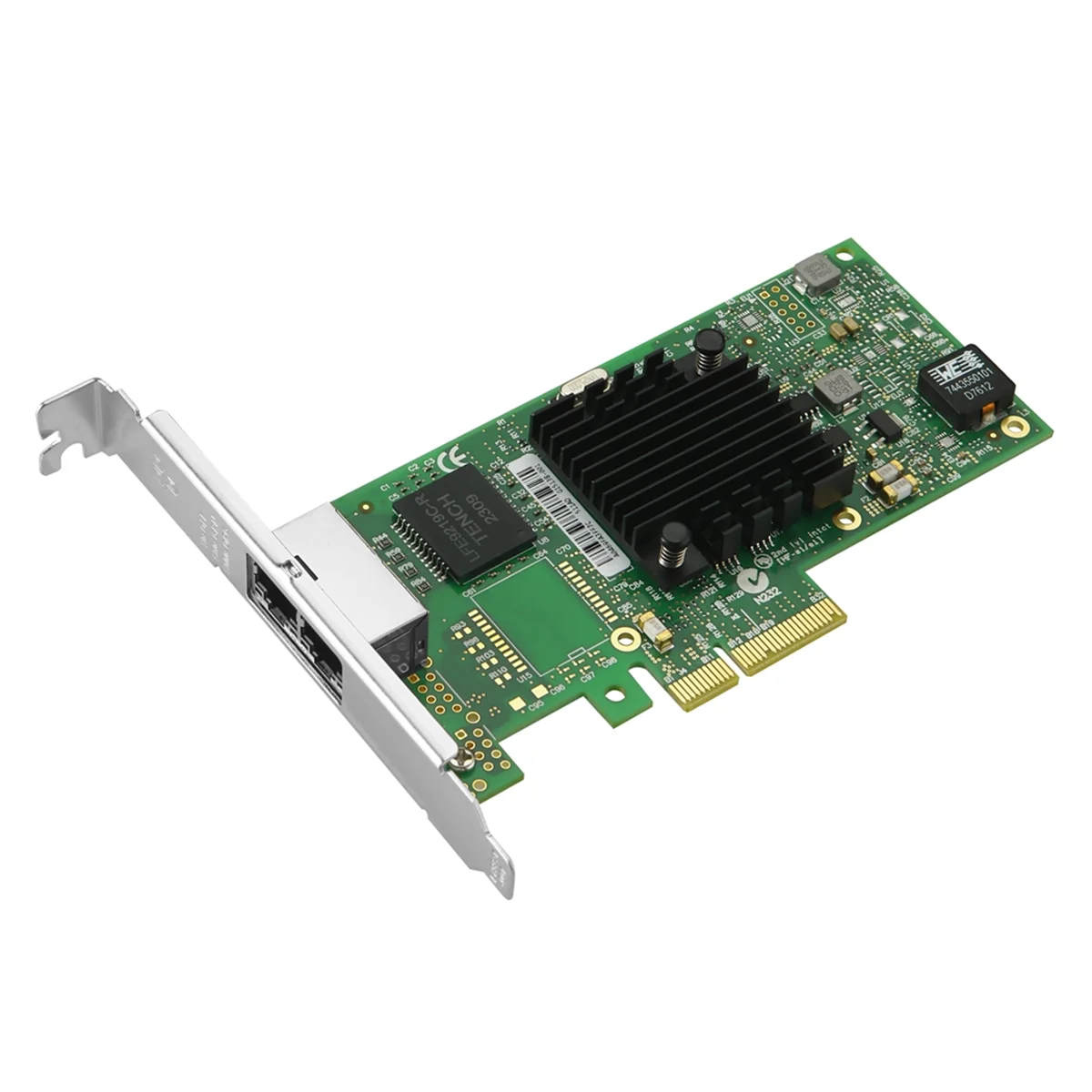 I350-T2V2 Dual Port Gigabit Ethernet Controller Card I350AM2 PCI-E X4 2 Ports Server NIC Data Centers for Desktop