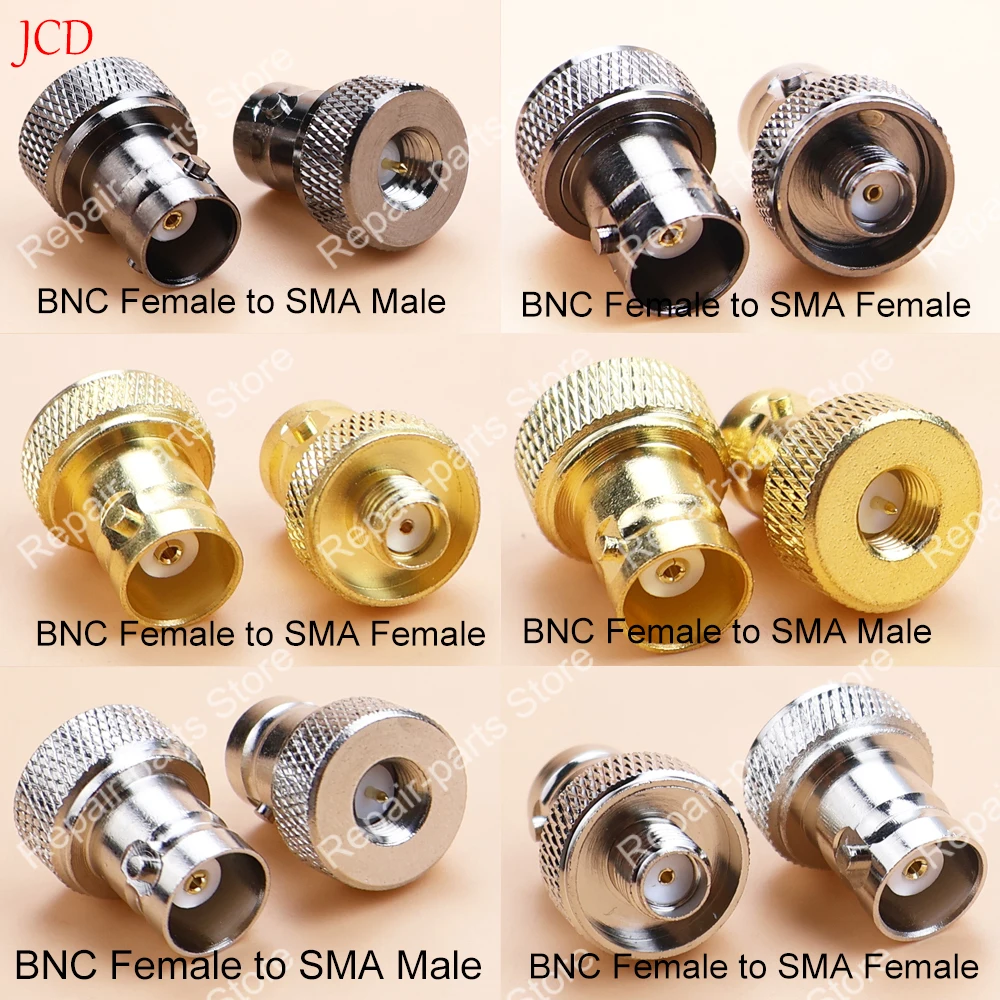JCD For Baofeng Radio UV-5R UV-5RA UV-5RB UV-5RC UV-5RD BNC Female to Sma Male/Female Connector Adapter Antenna Adapters