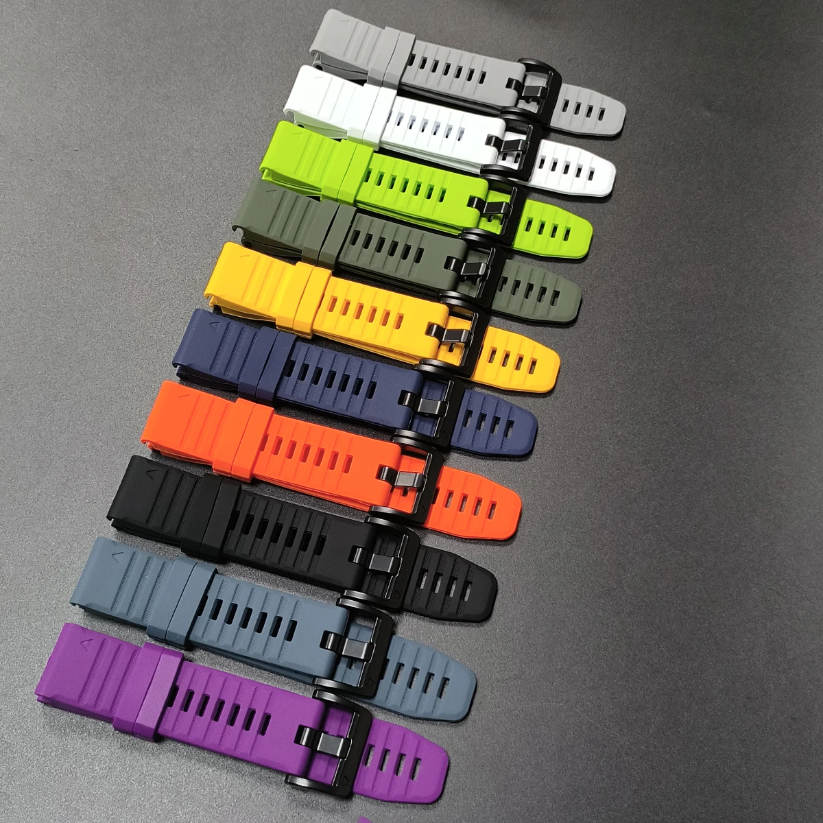 QuiekFit 22/26mm Silicone Band for Garmin Fenix 8 9pro Solar 51mm 47mm 7X Pro Quatix/Epix/Tactix/Instinct Outdoor Sport Bracelet