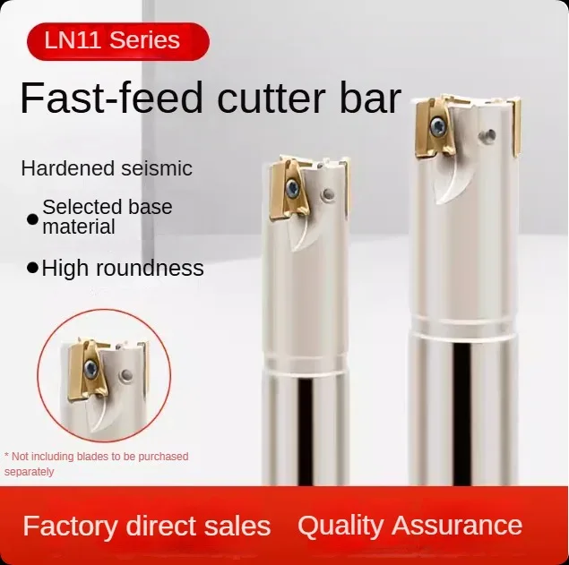 

Double sided fast feed milling cutter rod LN11 right angle side milling cutter head with milling cutter insert LNMU110408
