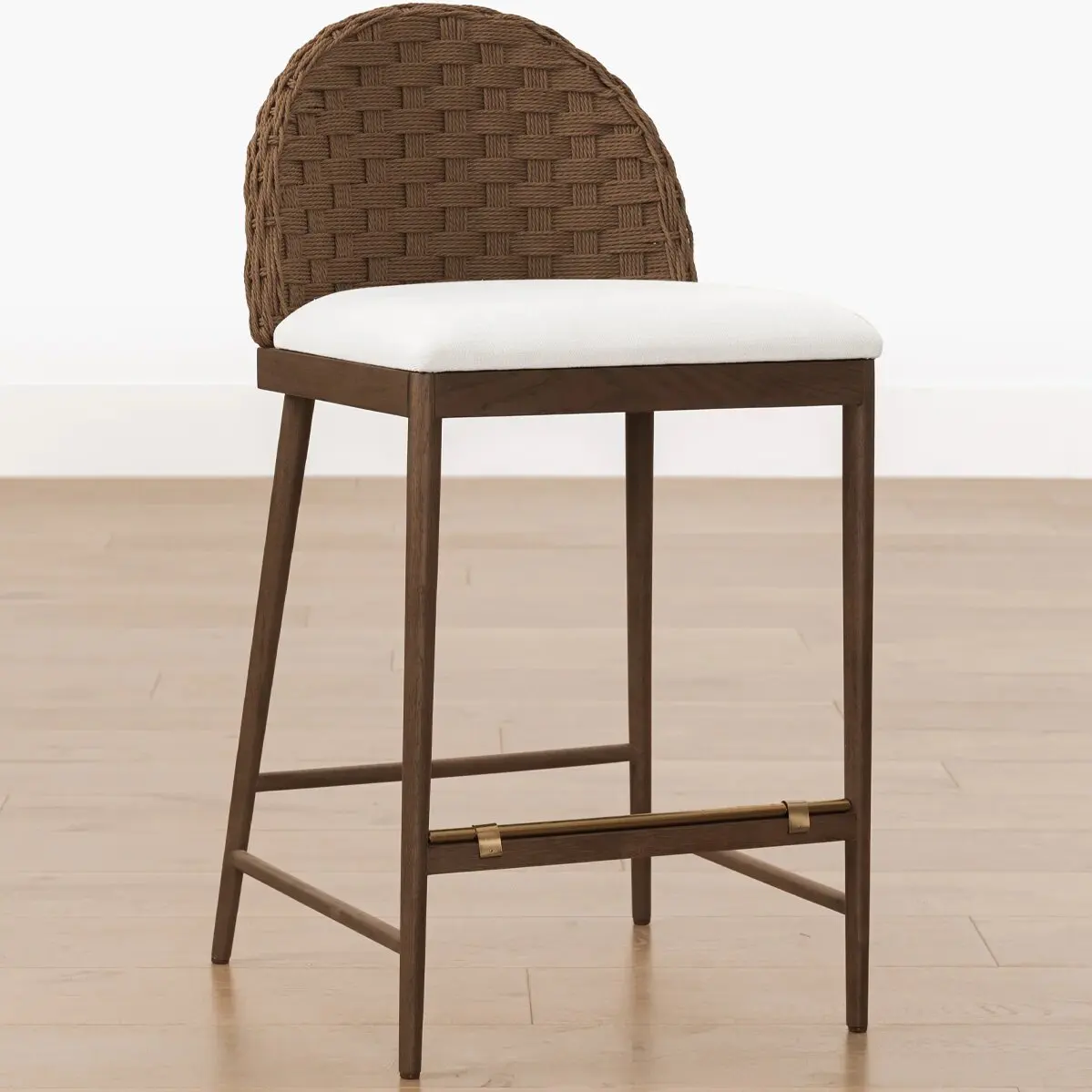 

#！ Solid Wood bar Stool Modern Simple Fabric Durable Suitable for Commercial Bars Apartments Coffee Shops and Hoe R