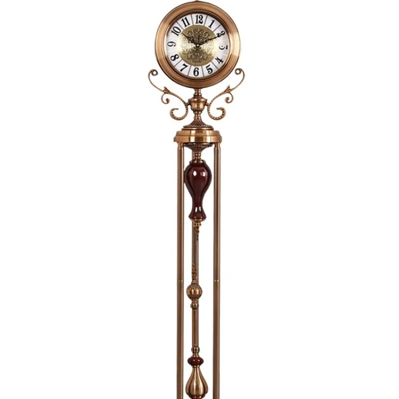 

American floor clock vertical living room ornament European-style villa luxury decoration station large pendulum clock