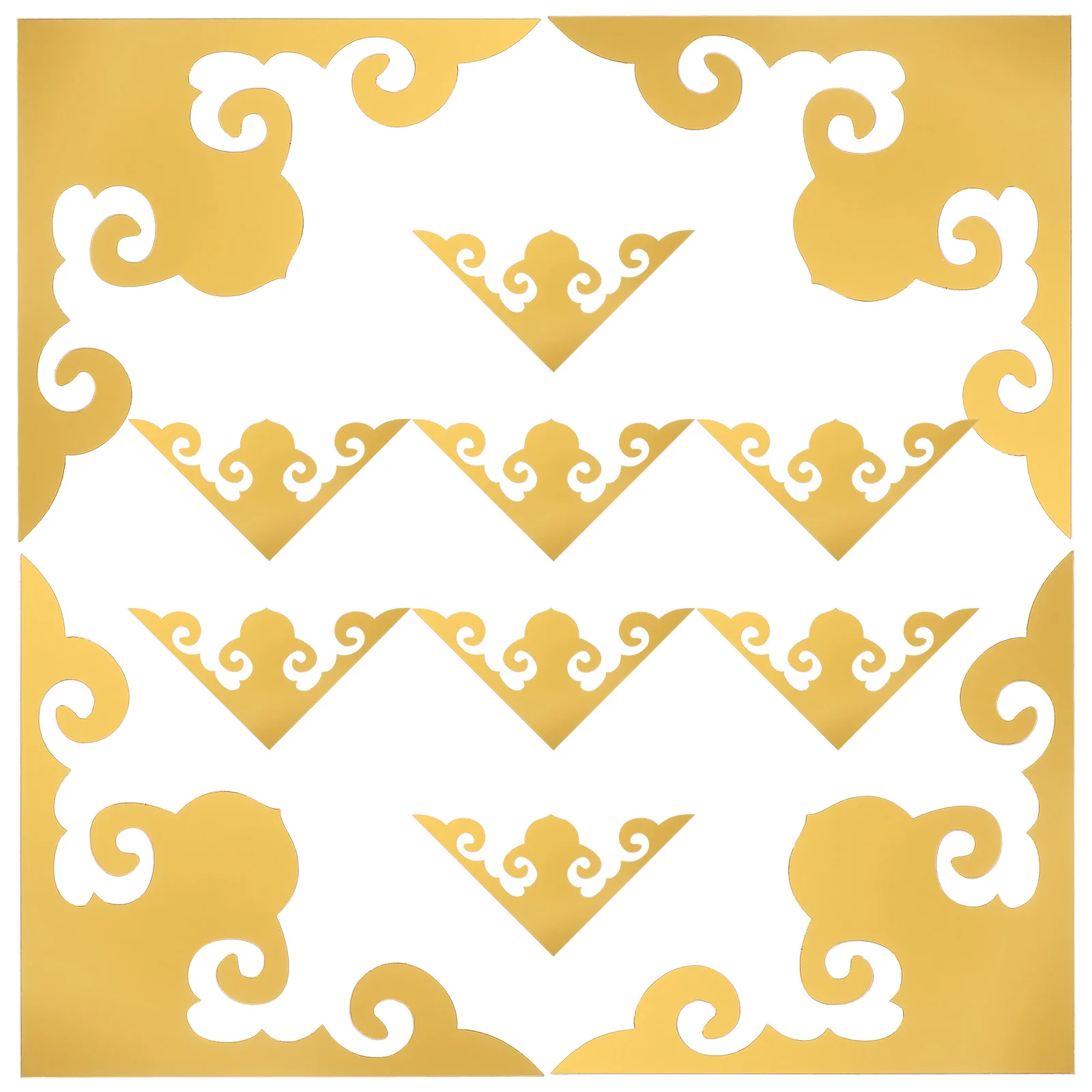 

12Pcs Mirror Wall Stickers 3D Acrylic Corner Decals for Living Room Home Decor Background Wall Decoration Self Adhesive