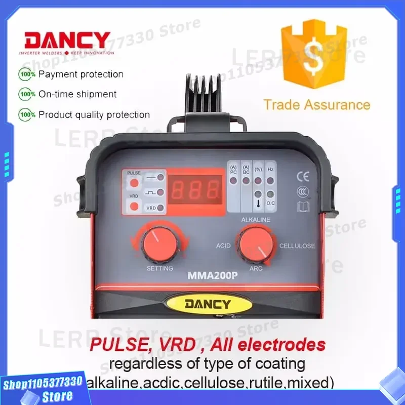 200A Portable MMA Arc Welding Machine Professional Heavy Duty Pulse DC Motor Inverter Industrial New Industrial 200A MMA Arc