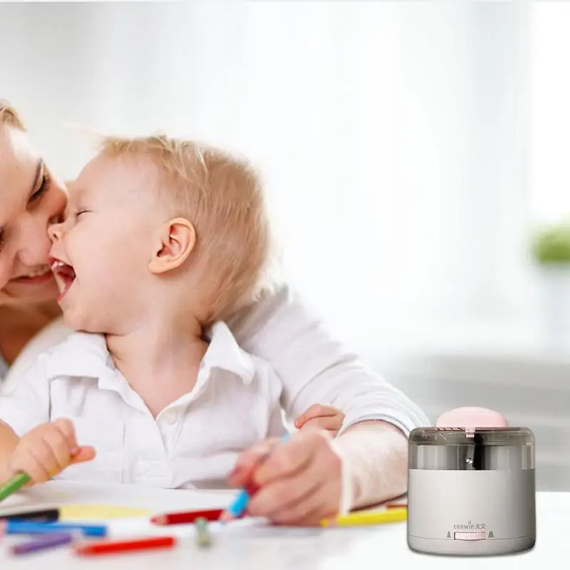 Student Pencil Sharpener Electric Sharpener Small USB Battery Powered Portable Semi-Automatic Save Effort Pencil Sharpener