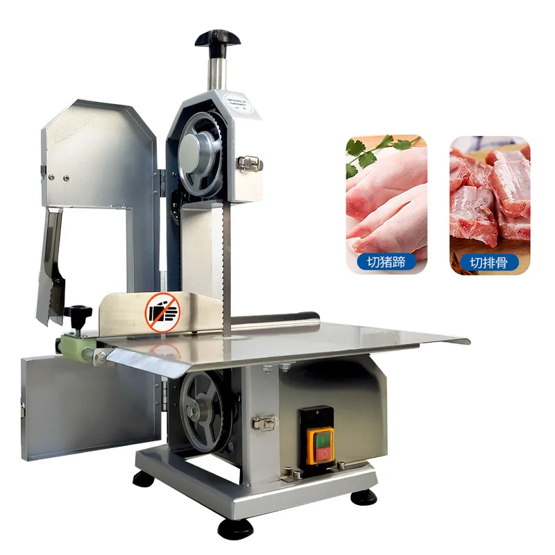 Commercial Bone Sawing Machine For Pork Knuckle Rib Frozen Meat Desktop Bone Cutting Processing Equipment  ﻿