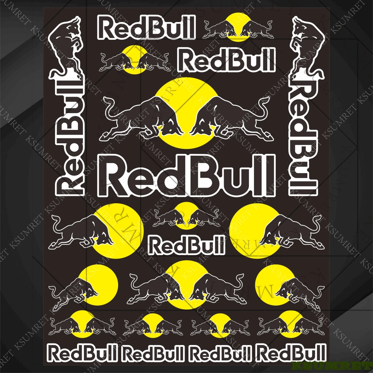 

Для мотоцикла Red Bull наклейка наклейка на бак логотип наклейки