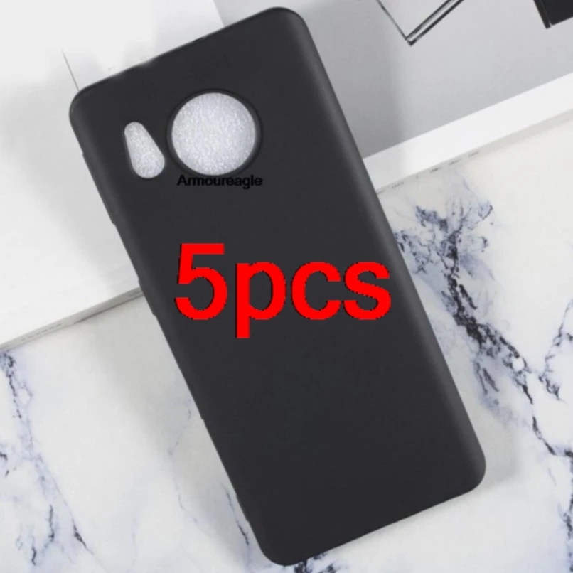 5pcs protective phone case for sharp aquos sense 7 soft black tpu funda shell guard on sense7 sh-53c shg10 sh-m24 bumper cover