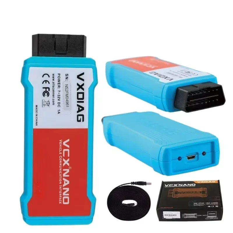 Newest OBD2 Car Diagnostic tool VXDIAG VCX NANO WIFI/USB version for Mazda for Ford 2 in 1 V112 Auto Diagnostic Tool Scanner