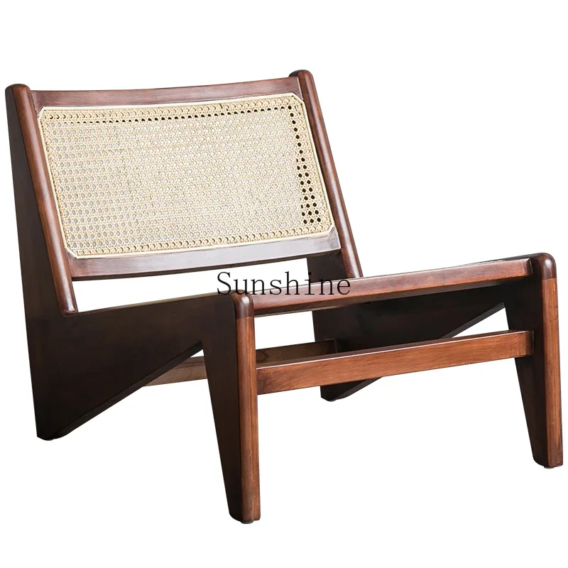 

Rattan sofa living room backrest creative medieval Nordic new Chinese balcony recliner