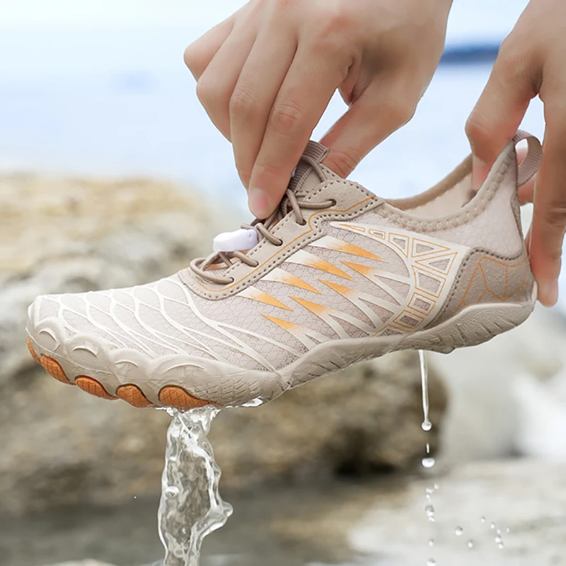 

Men's Wide Toe Water Shoes Summer Unisex Quick Dry Anti-Slip Wading Shoes Soft Sole Light Breathable Fitness Training Sneaker