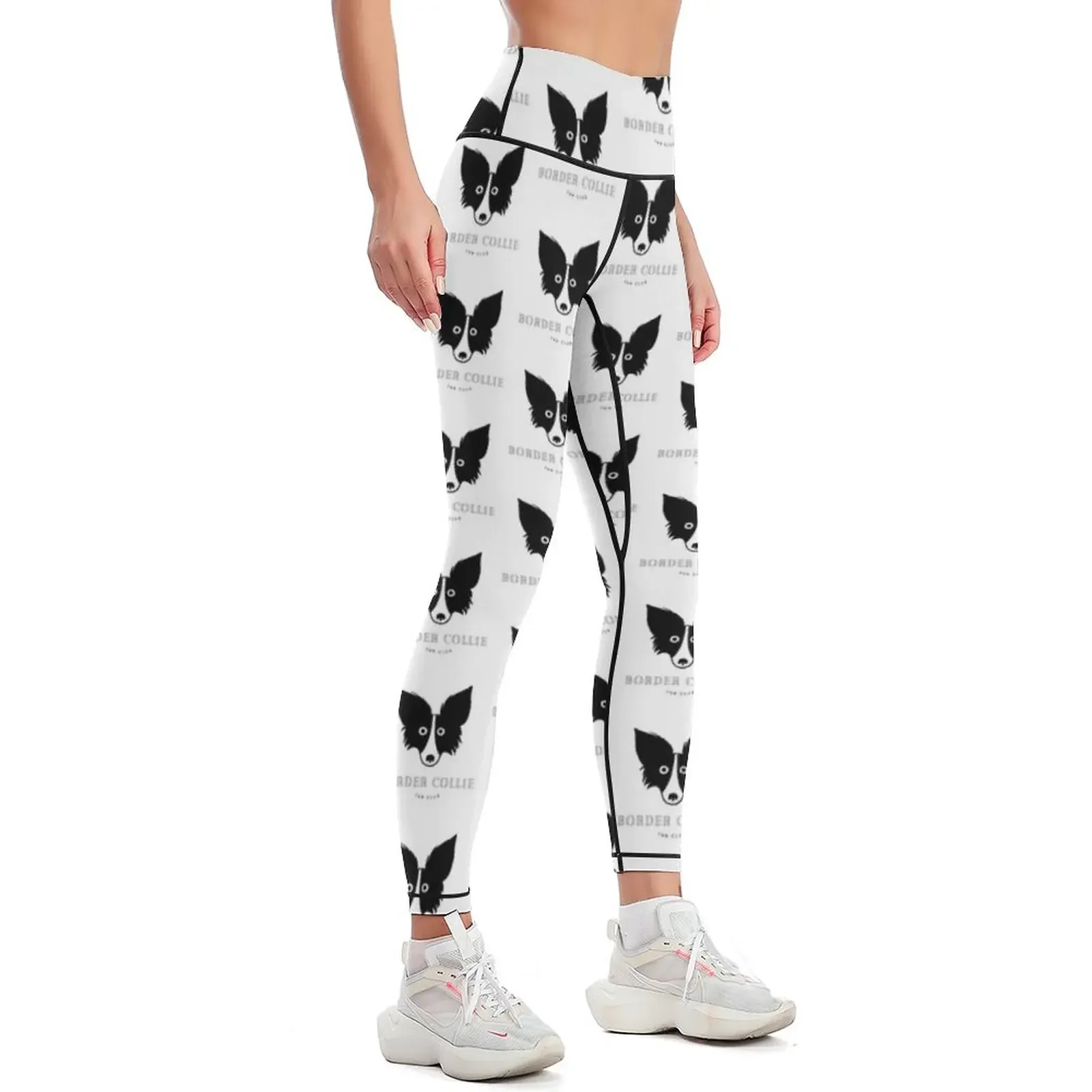 Border Collie Fan Club Leggings gym womans Training pants legging pants raises butt Tight fitting woman Womens Leggings