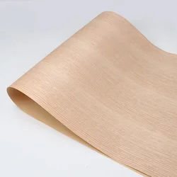 Veneer Wooden Door Red Oak Natural Wood Veneer Wardrobe Decorative Surface 58x250cm T0.25mm