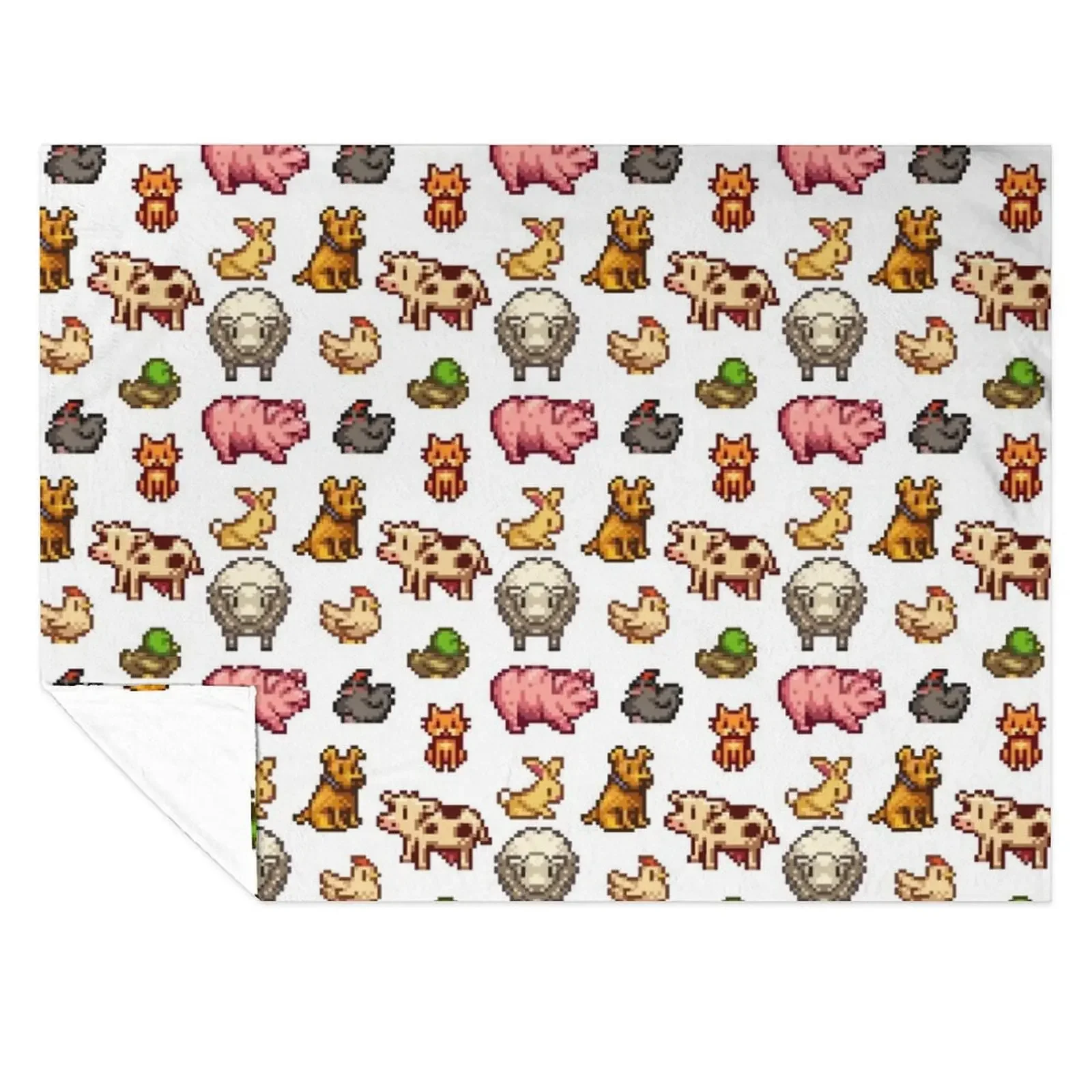 

stardew valley animals Throw Blanket Blankets For Bed valentine gift ideas for babies Bed covers Blankets