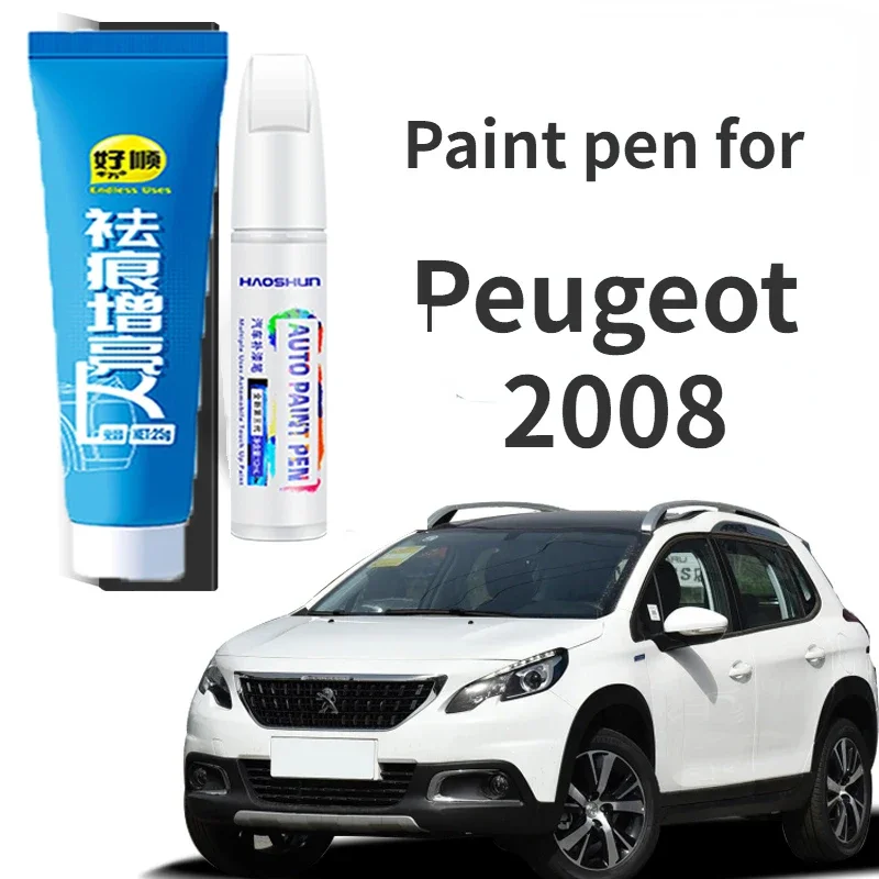 

Ручка для рисования подходит для Peugeot 2008, ручка для ремонта краски, белая марка 2008, модифицированные аксессуары, специальная автомобильная краска Peugeot 2008