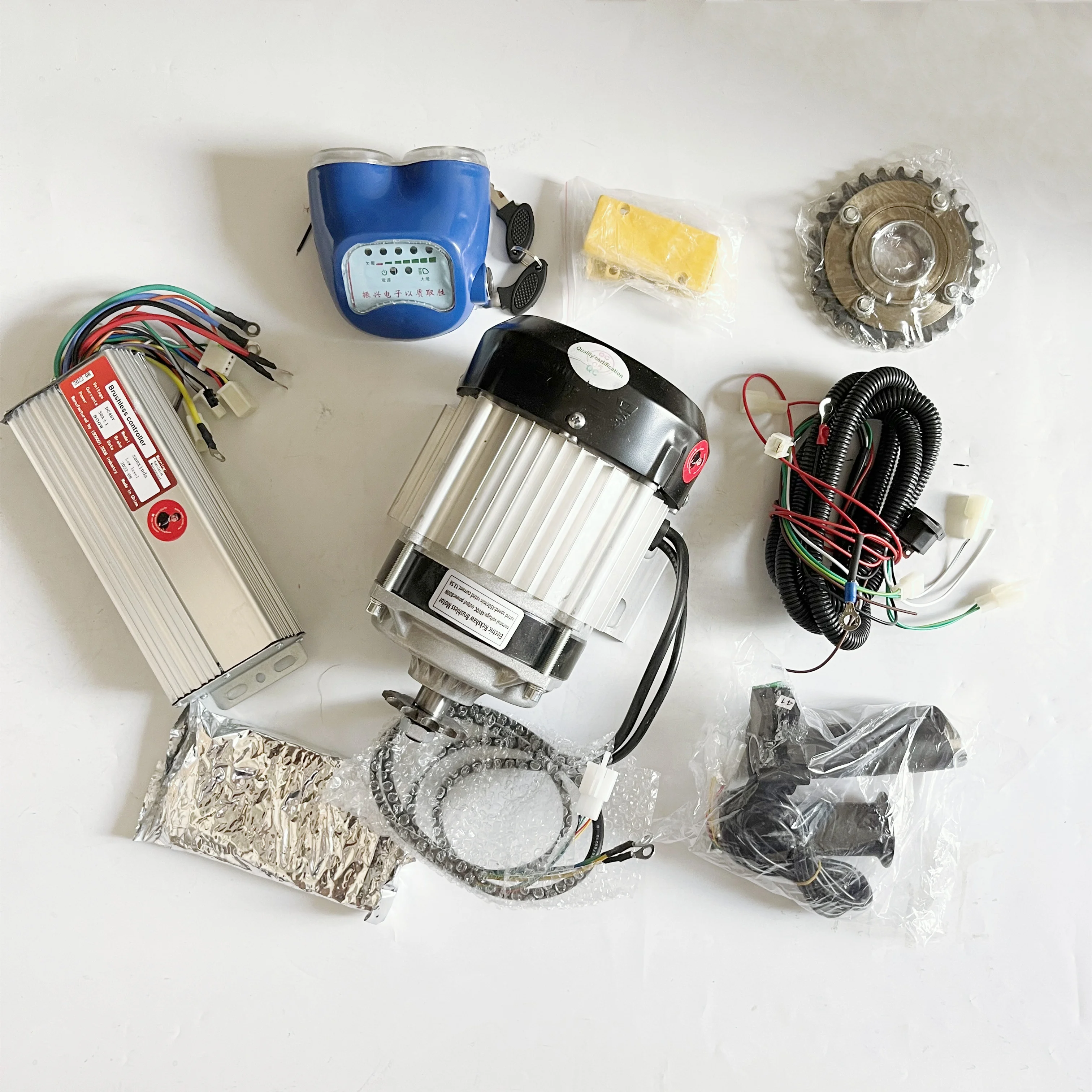 800W 48V Electric Trike Conversion Kit DC Motor Tricycle BLDC Rickshaw Motor Conversion Kit FOR THREE WHEEL EBIKE