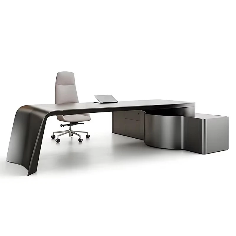 Modern Office Computer Executive l Shaped Table Teacher boss Manager Work Ceo Luxury Station Desks Set Furniture Customization