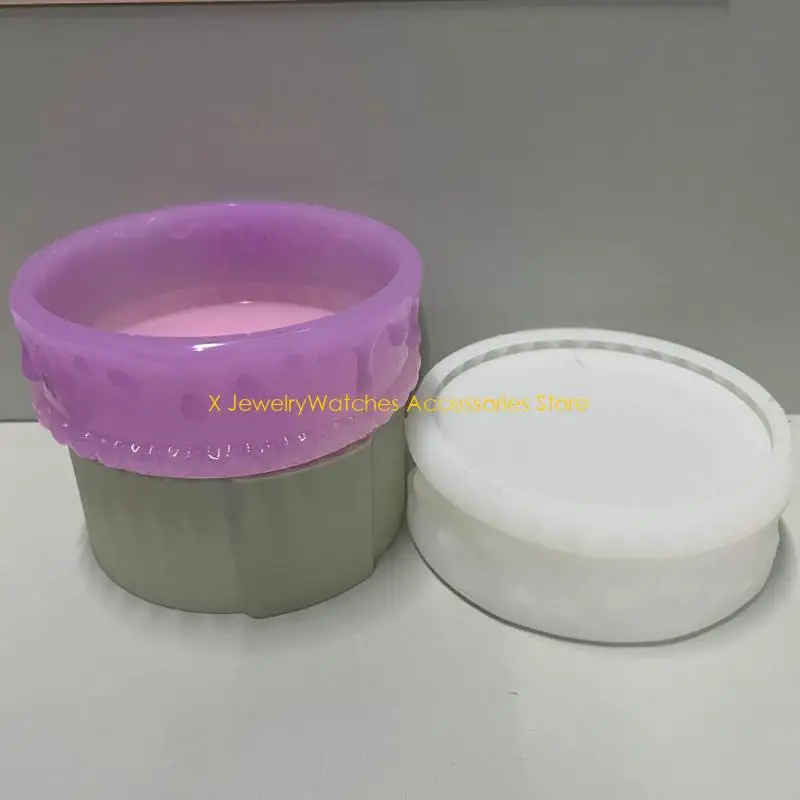 

31KD Frosted Resin Mold Candy Box Silicone Mold DIY Cream Cake Storage Container Mould Flowerpot Home Decorations Supplies