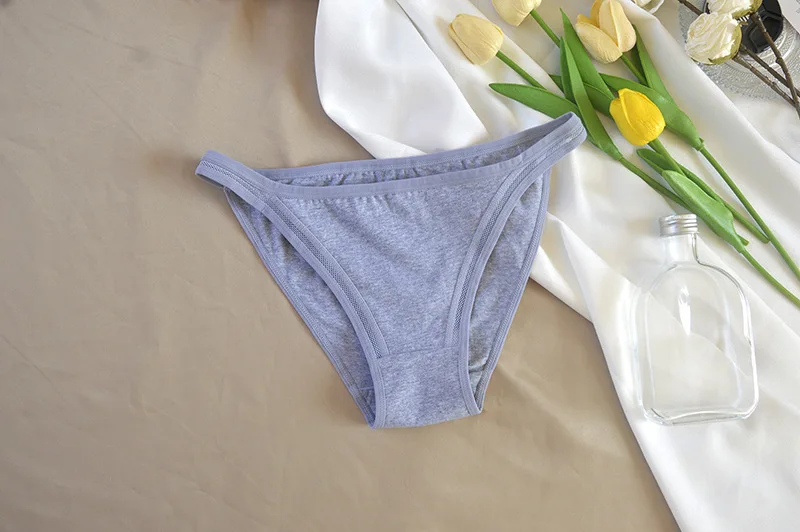 3 Teile/satz Frauen Baumwolle Höschen Weibliche Mesh Unterhose Einfarbig Bikini-Slip Unterwäsche Damen Sexy Panty Mädchen Dessous – Detail 6