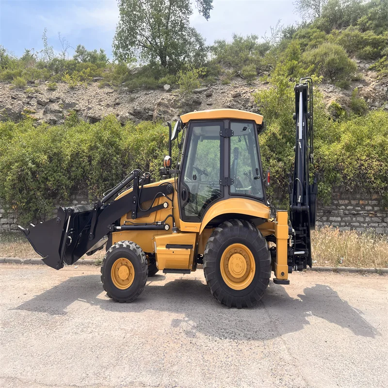 SYNBON New 8 TON 4 Wheel Drive Backhoe Loader with Attachment