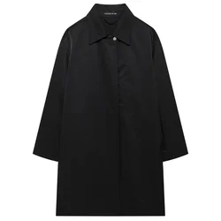 HXAO Women's Trench Coat Black Long Jacket Women Windbreak Autumn Outdoor Demi-season Windbreaker Korean Commute Oversize Coats
