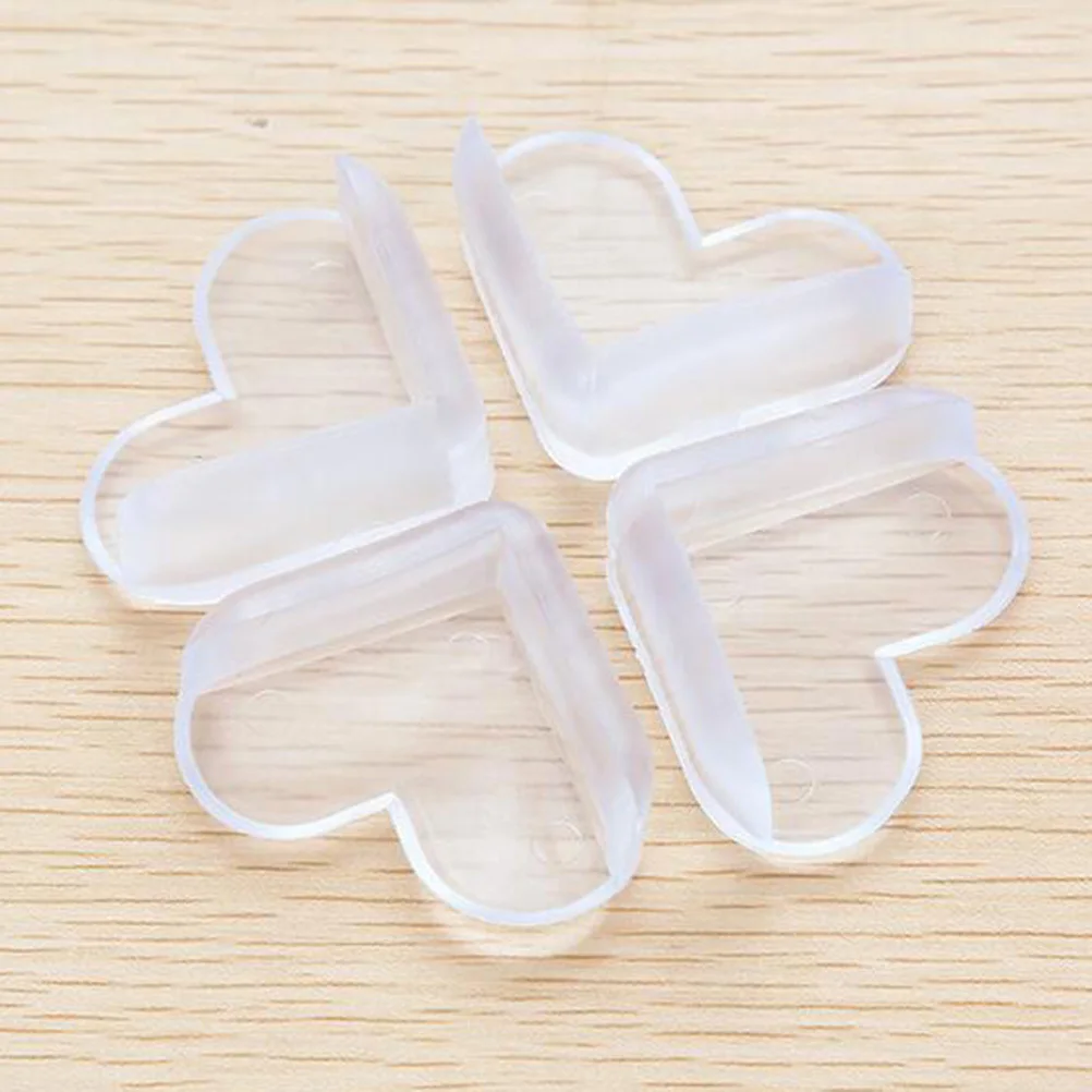 

8 шт., детские угловые защитные приспособления в форме сердца, защитные ограждения для краев, гибкие ПВХ, предотвращающие столкновения для столов, столов и мебели