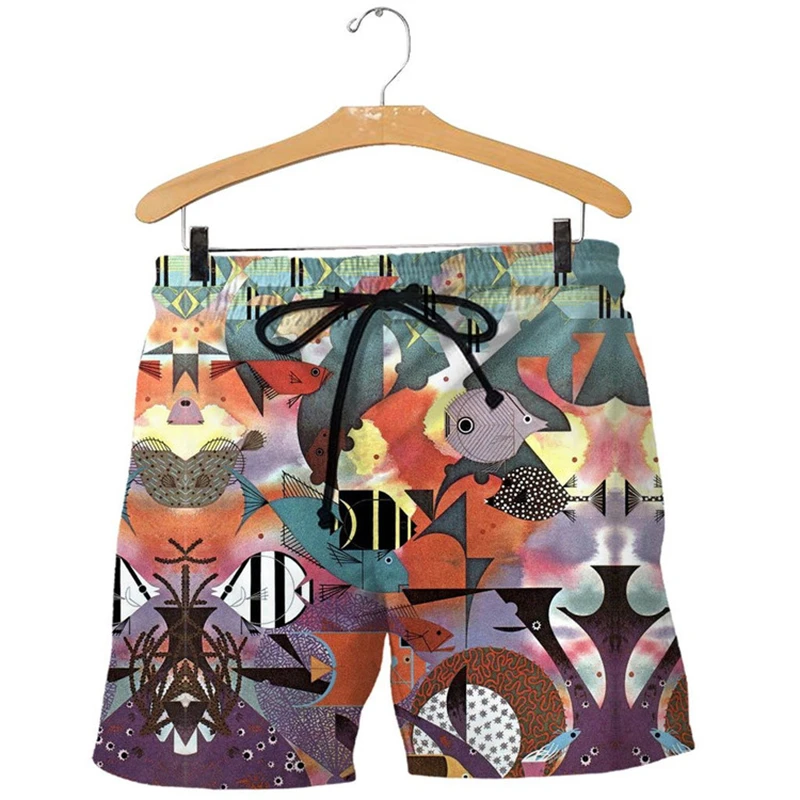 Sandbeach-pantalones cortos con tabla de tortuga para hombre, ropa para deportes al aire libre, pantalones cortos informales para la calle y la playa, ropa de calle de moda de verano para uso diario 2025