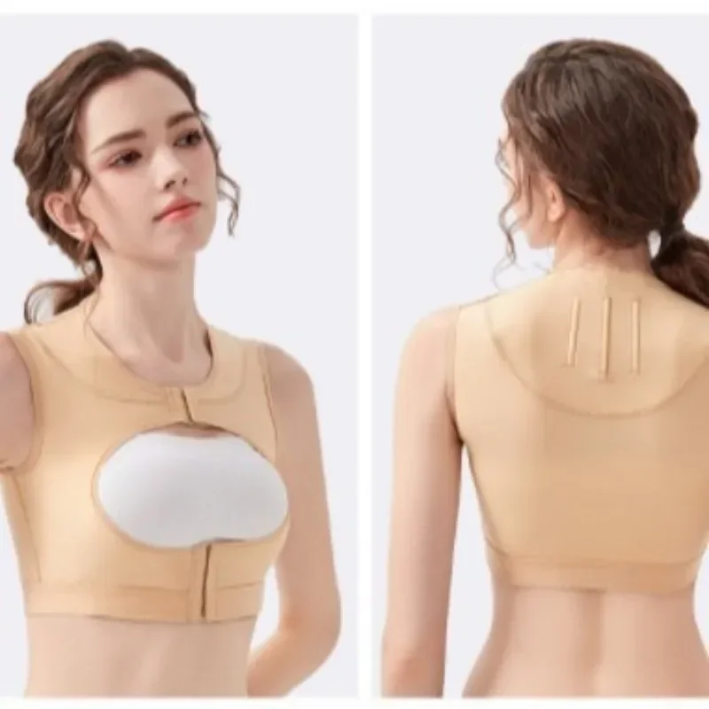 Women's Back and Arm Shaping Sleeveless Top Liposuction Technique Anti Hunchback Shaping and Weight Reduction Mid Sleeve Top