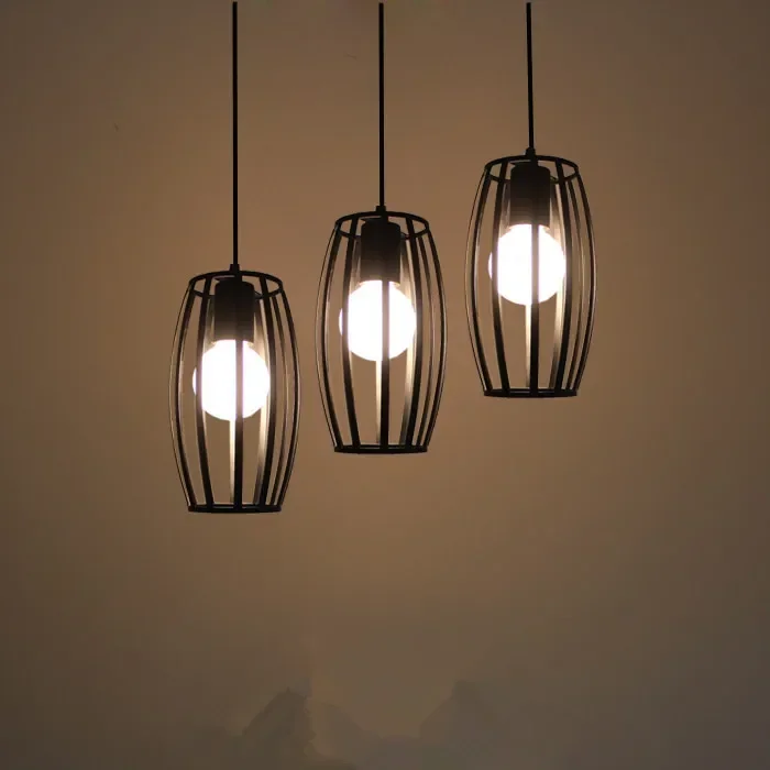 

retro bar loft three creative personality restaurant rural industrial wind droplight Priced direct selling