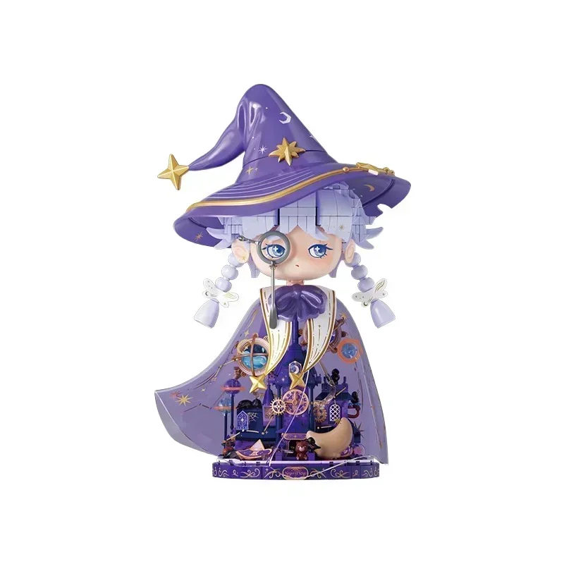 Dream Witch Building Blocks Fairy Tale Town Series Desktop Decoration Puzzle Assembling Model Toys Birthday Gifts for Kids