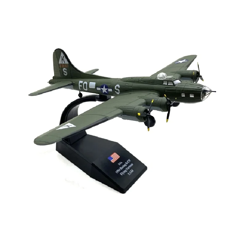 Lega pressofusa 1:144 American Flying Fortress B-17 Bomber Bomber Simulazione Modello di aereo in lega Prodotto finito