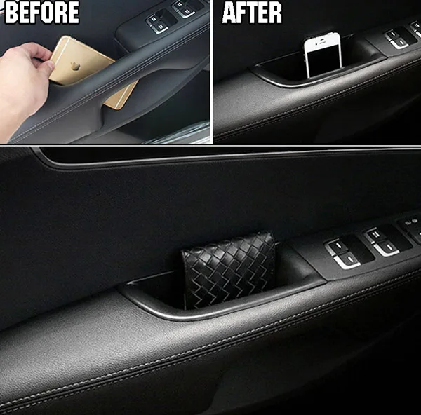 Fit For Kia Sorento 2016 - 2019 Front Door Handle Storage Box Center Console Glove Bin Interior Armrest Holder Cup Molding