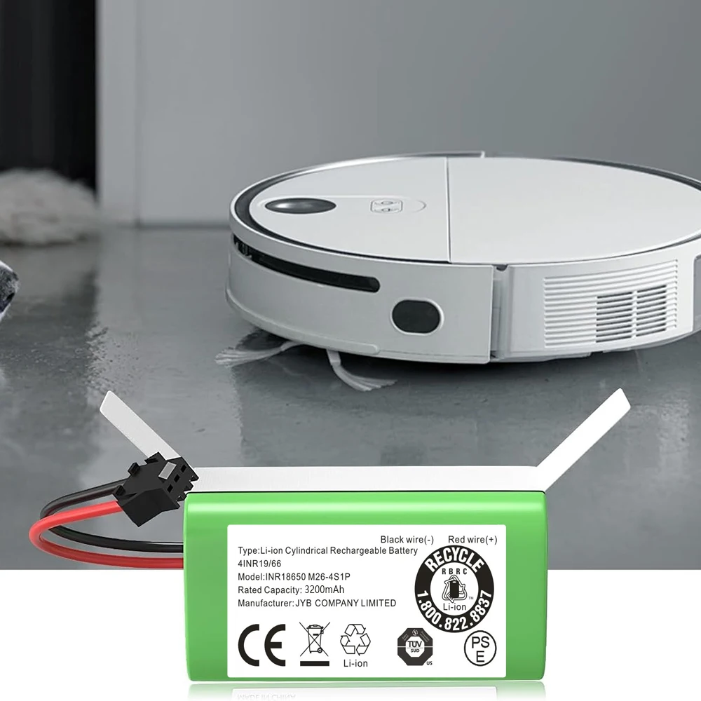 

3500mAh High Capacity 14.4V Replacement Battery for Eufy RoboVac 11 11S MAX 25C 30C 15C 35C G10 G20 G30 Robot Cleaner