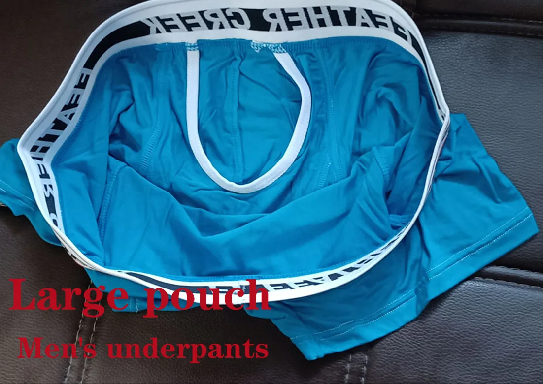 شورتات الملاكم الرجالية، ملابس داخلية مثيرة للرجال، تصميم جيب كبير، ملابس داخلية رياضية #6