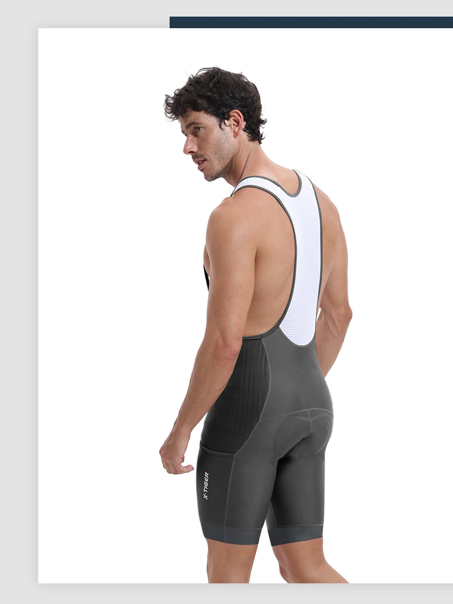 X-TIGER Herren-Radtrikot-Shorts, Sommer, hochtailliert, schnell trocknend, Radtrikot-Shorts für MTB, Rennrad, mit Taschen – Detail 14