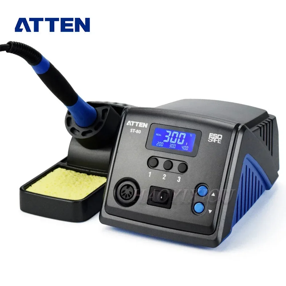 ATTEN 80W intelligent standby anti-static lead-free soldering station ST-80 temperature lock 900M soldering iron head