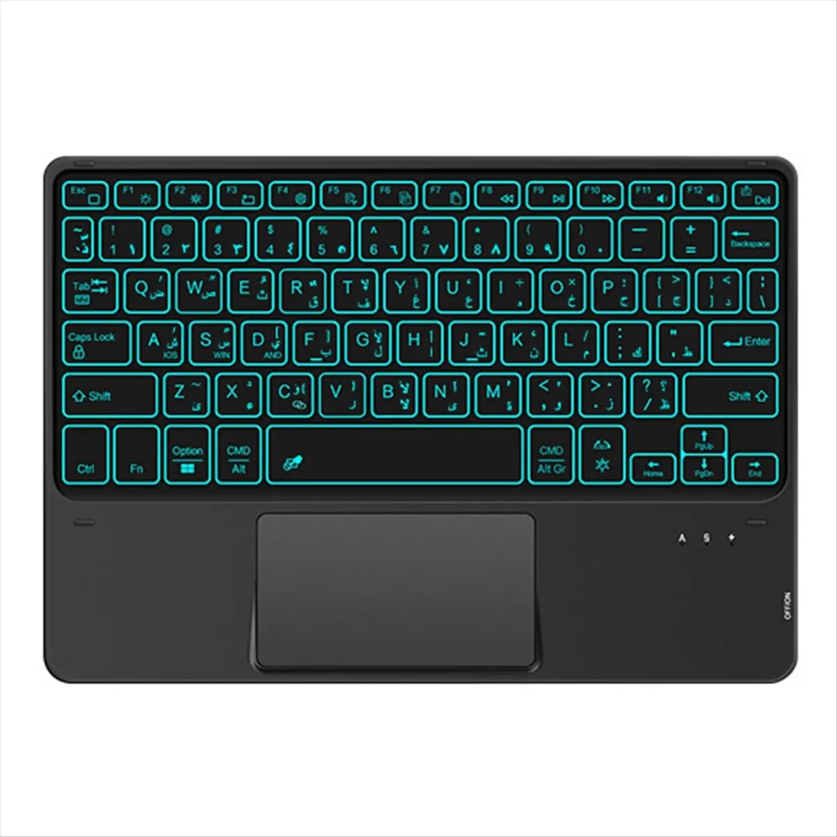 

Стабильная Bluetooth-клавиатура с RGB-подсветкой и тачпадом для iPad 11th A16 Air 13 Air11 M3 Pro 11, сенсорная клавиатура для Tab S10