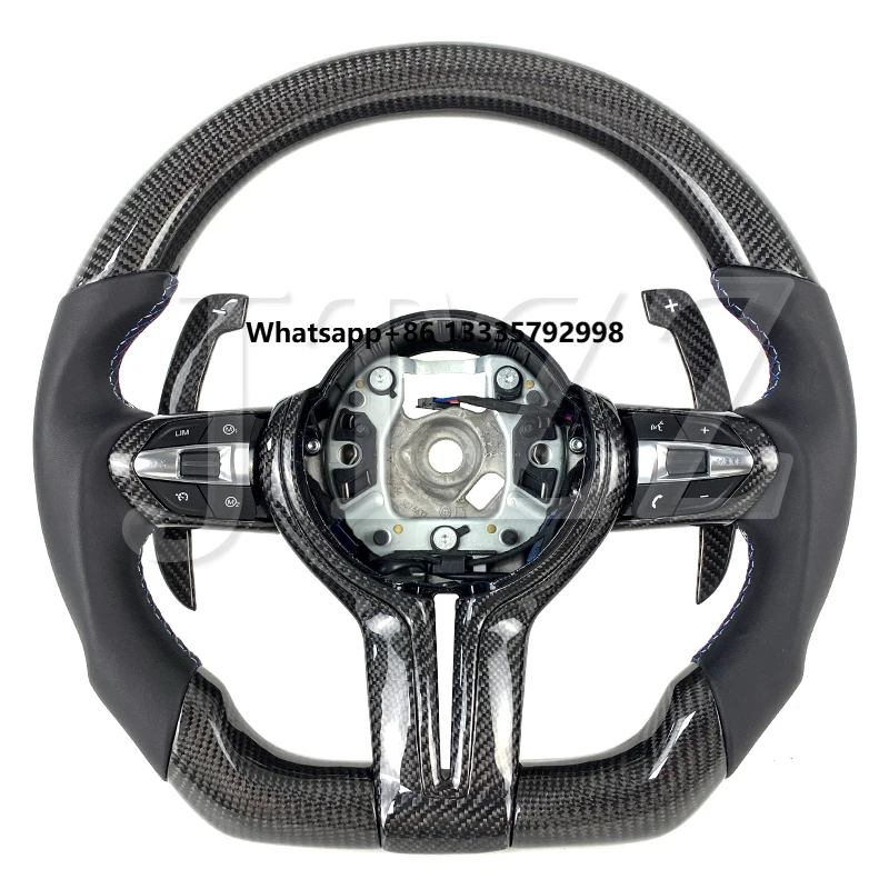 

For BMW Customizable Smooth Leather Carbon Fiber Steering Wheel for F20 F22 F21 F87 F80 F30 F31 F32 F33 F34 F36 M Series Cars