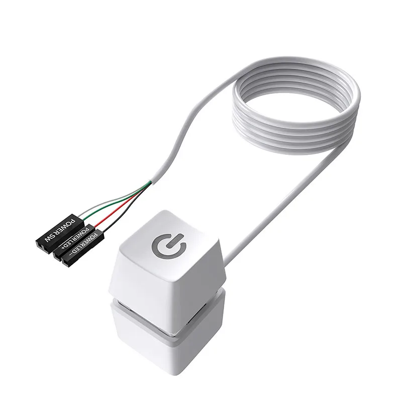 TEUCER Computer Desktop Switch Power Motherboard Switch Extension Cable Office and Home PC Power Button