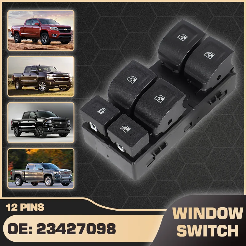 

Auto Car Power Window Switch For Chevrolet Colorado Chevy Silverado 1500 2500 3500 2014-2018 GMC Sierra 1500 2500 3500 2014-2018