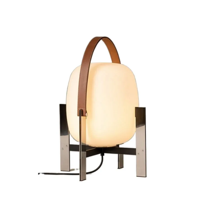 

Portable table lamp Japanese bed and breakfast living room bedroom bedside metal base ornament floor lamp