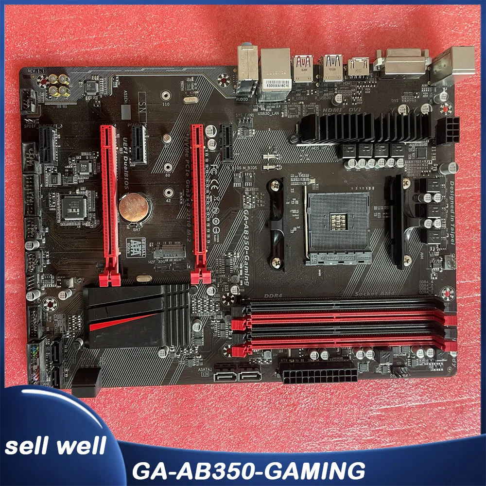 

GA-AB350-GAMING For G-i-g-a-b-y-t-e motherboard ATX AM4 DDR4 PCIE3.0 6XSATA M.2 HDMI+DVI-D