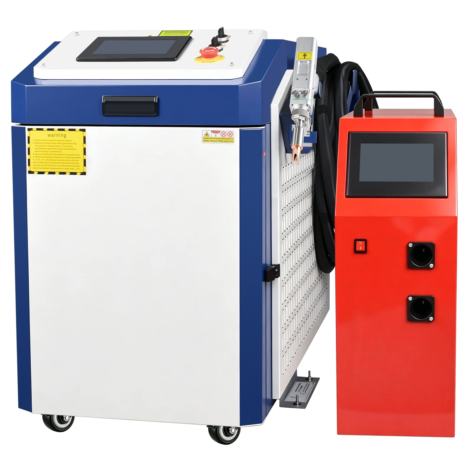 Raycus 3000W SUP28T 4-in-1 Handgeführte Laserschweißmaschine 380V 3-Phasen Faserlaser-Schweißgerät zum Schneiden, Reinigen und Schweißen von Schweißnähten