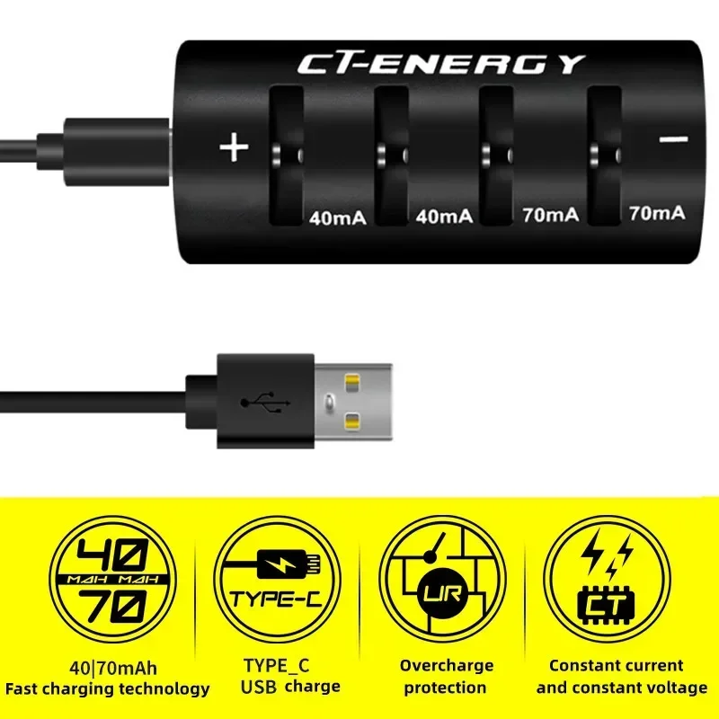 Inteligentny akumulator litowo-jonowy ogniwo monety przejściówka do ładowarki, inteligentna o jasnym świetle jakości akumulator litowo-jonowy ładowarka wyświetlacz konwerter USB — zdjęcie produktu 4