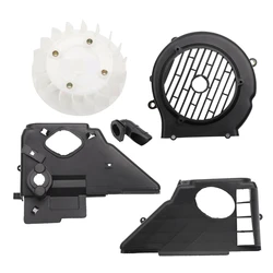 For GY6-Style 125cc 150cc Engine Air Shroud Cooling Assembly with Fan Cover Motorcycle Accessories