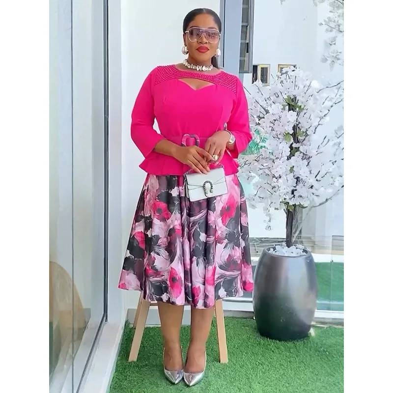 

African Women's Casual Clothes Plus Size Birthday Turkey Summer Dress Luxury Party Wedding Vintage Dress Africains Femme 2025