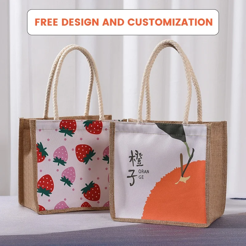 Fashion Women Imitation Linen Zipper Handbag Cute Canvas Lunch Bag Trend Shoulder Bag Student Casual Totes Eco Shopping Bag